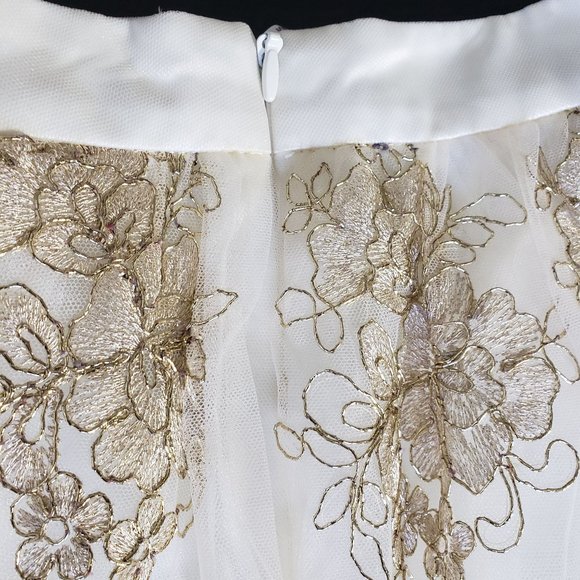 Chi Chi London Embroidered Skirt Tulle 12 ASOS - Picture 5 of 13